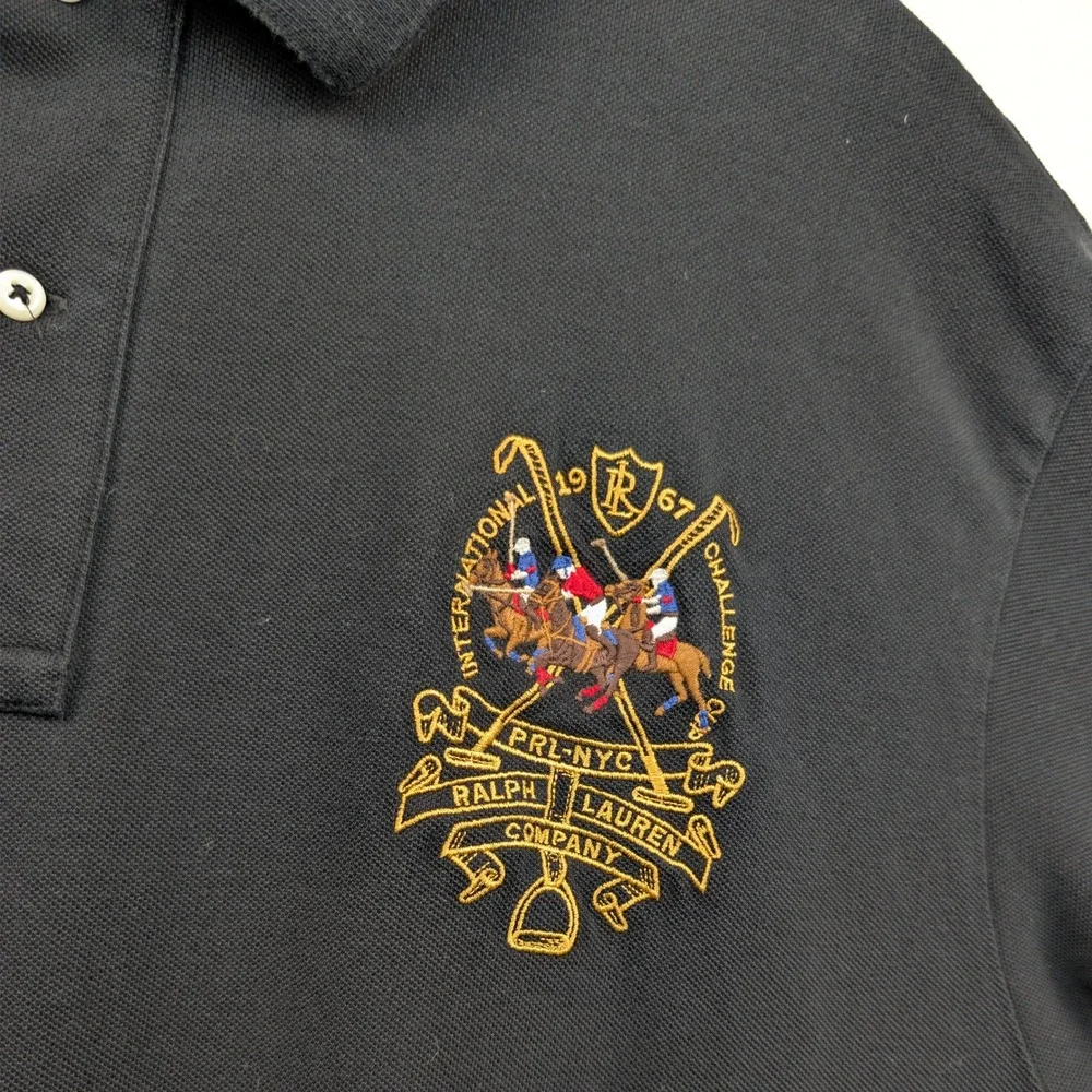 Polo Ralph Lauren Polo Men's 3XB Black Embroidered Crest 3 Big Pony Streetwear